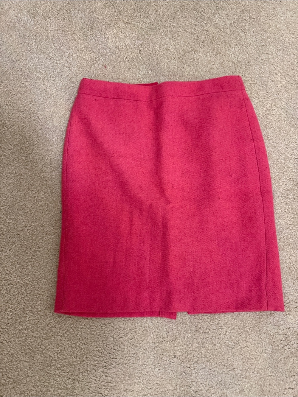 J Crew: Classic Women's Pink Wool Blend Pencil Skirt
